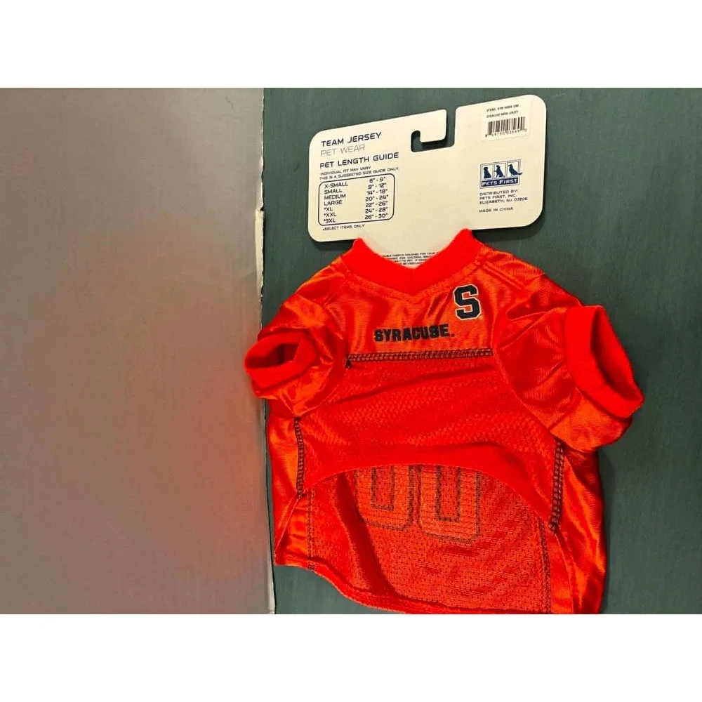 Pets First Syracuse University Pet Jersey Small‎ Orange NCAA Dog Shirt Gameday
